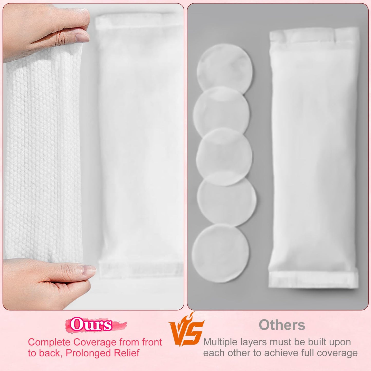 UHdod Perineal Witch Hazel Cooling Pads Liners 3 Packs, Full-Length Witch Hazel Pads Liners for Postpartum Care, Postpartum Essentials | Provides Cooling Comfort for Perineal Area - 36 Counts