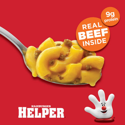 Hamburger Helper Cheeseburger Macaroni Microwave Cup (2 oz - 6 Pack) No Artificial Flavors, Ready in 4 Minutes, Quick Meals for Midweek Dinners, Busy Evenings & Families On-the-Go
