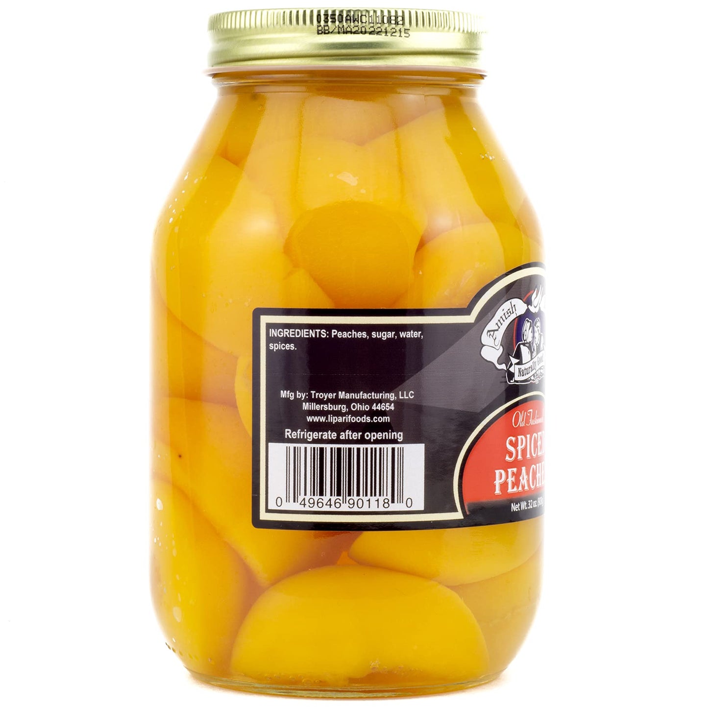 Amish Wedding Old Fashioned Spiced Peach Halves 32oz (Pack of 2)