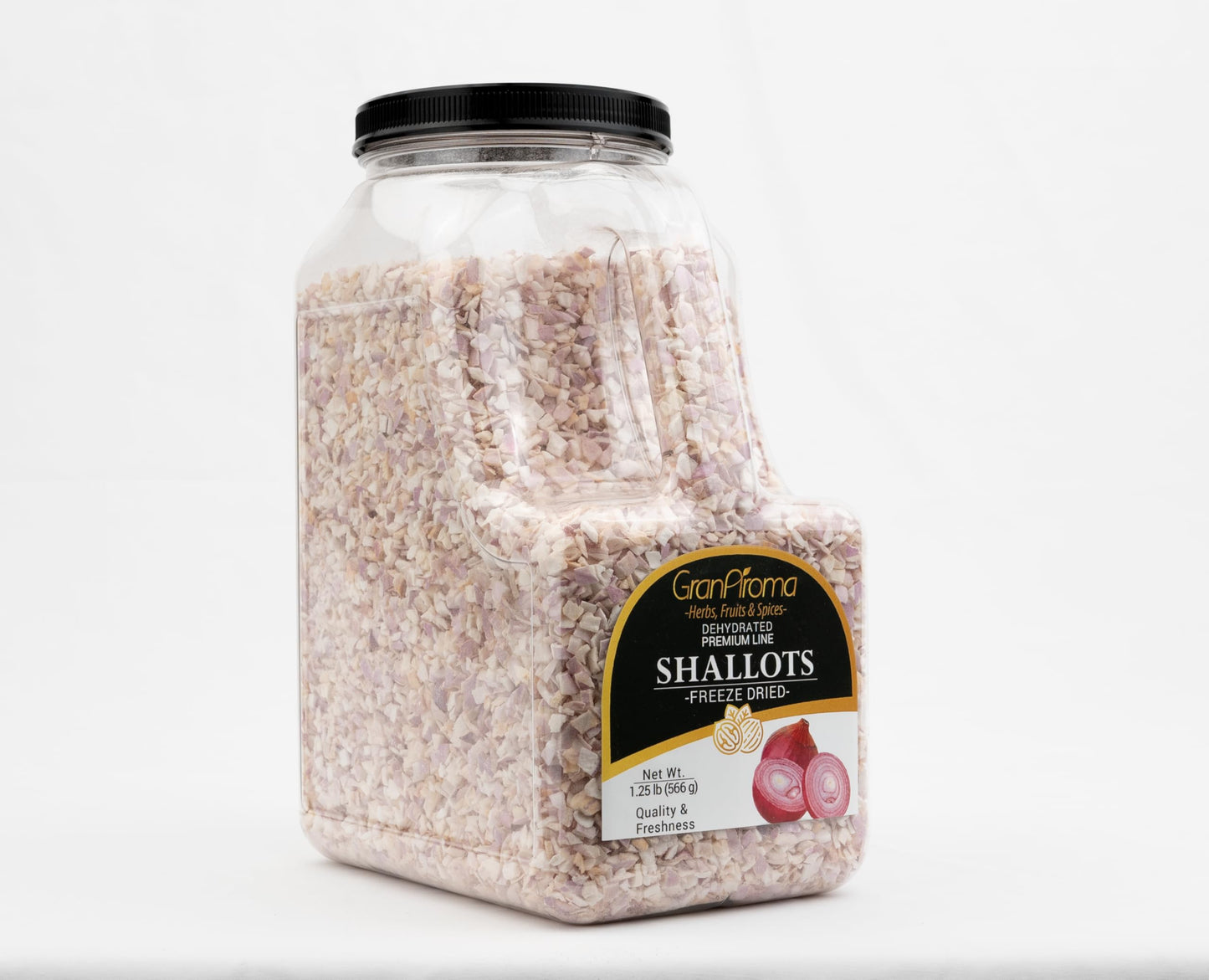 GranAroma Freeze Dried Shallots, Savory Flavor, Sauces & Soups, Versatile Ingredient (1.25 Pound)