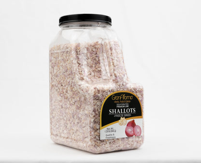 GranAroma Freeze Dried Shallots, Savory Flavor, Sauces & Soups, Versatile Ingredient (1.25 Pound)