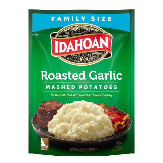 Idahoan Roasted Garlic Mashed Potatoes, 8 Oz