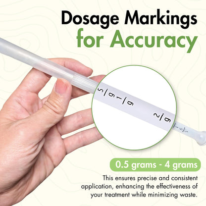 Disposable Plastic Vaginal Cream Applicators: to Fit Preseed Lubricant, Estrace, Personal Lube and OTC Gel or Cream Products - with Dosage Measurements, Threaded End and Comfort Tip - 20 Pack