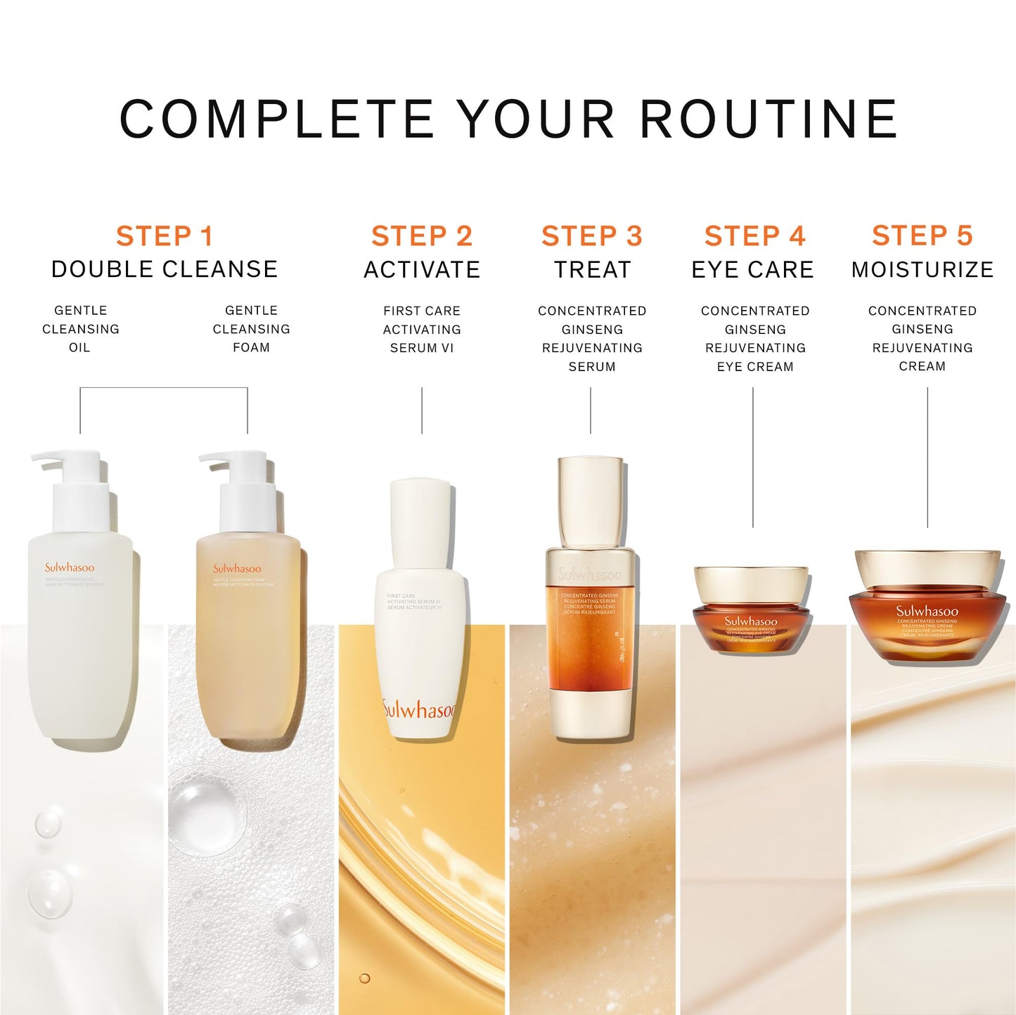 Sulwhasoo Gentle Cleansing Oil – Daily Oil Cleanser with Korean Herbal Ingredients for Face | Removes Waterproof Makeup & SPF, Softens & Nourishes Skin | Hydrating Double Cleansing, Korean Skincare