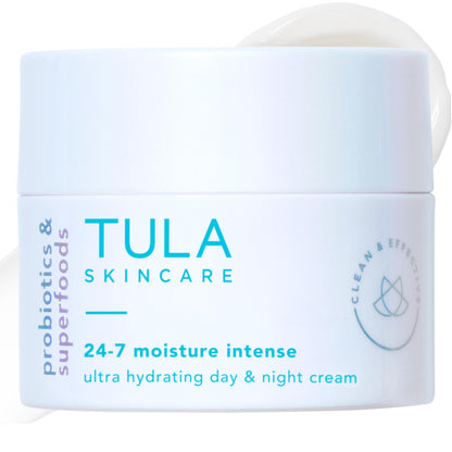 TULA Skin Care 24-7 Moisture Intense Ultra Hydrating Day & Night Cream - Ultra Nourishing Moisturizer for Face, Soothe Skin, Maintain Skin Balance & Improve Skin Smoothness