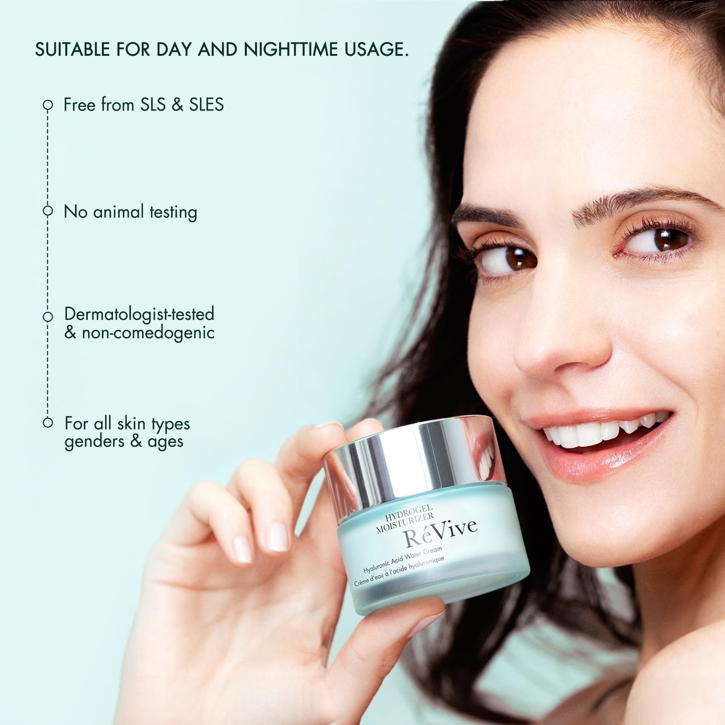RéVive Hydrogel Daily Face Moisturizer - Lightweight Water Cream & Peptide Moisturizer - Anti Aging Skin Care to Help Prevent Future Signs of Aging, Improve Fine Lines & Boost Skin Radiance (1.7 Oz)