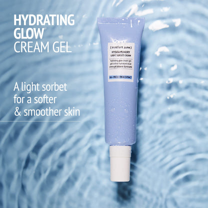 Hydramemory Light Sorbet Cream, Hydrating Face Gel, Non Greasy, Climate Adaptive, Immediate Glow, Softens, Vegan, Prickly Pear, Hyaluronic Acid, Combination Skin, Daily, 2.03 Fl Oz