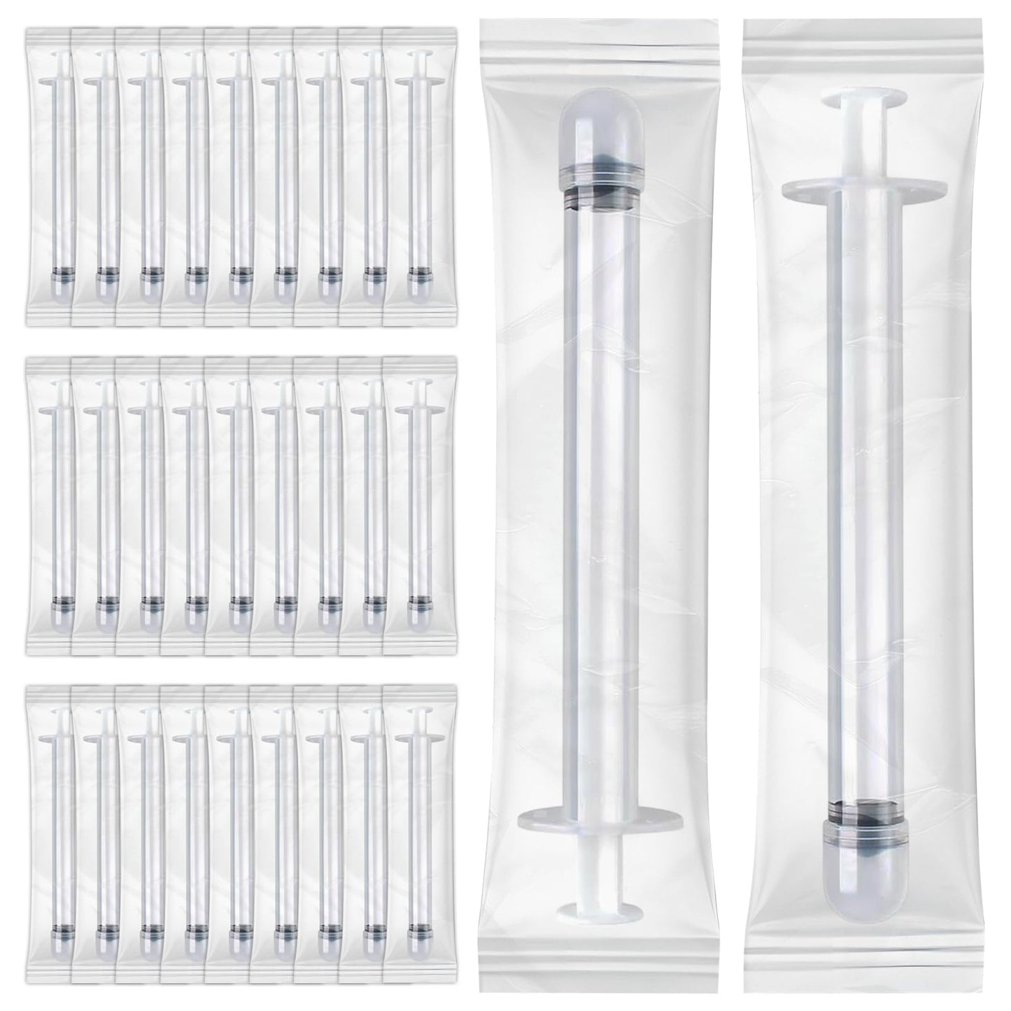 EDWERD Med Sterile Vaginal Cream Applicators - Individually Wrapped Plastic Applicator for Ointments, Gels & Creams, with Dosage Markings, Disposable, 30 Pack (3g)
