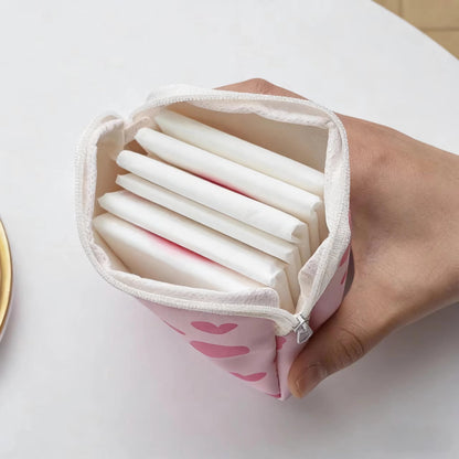 2-piece Sanitary Napkin Storage Pouch - Reusable Period Bag for Pads - Discreet pad Bag or Period Pouch