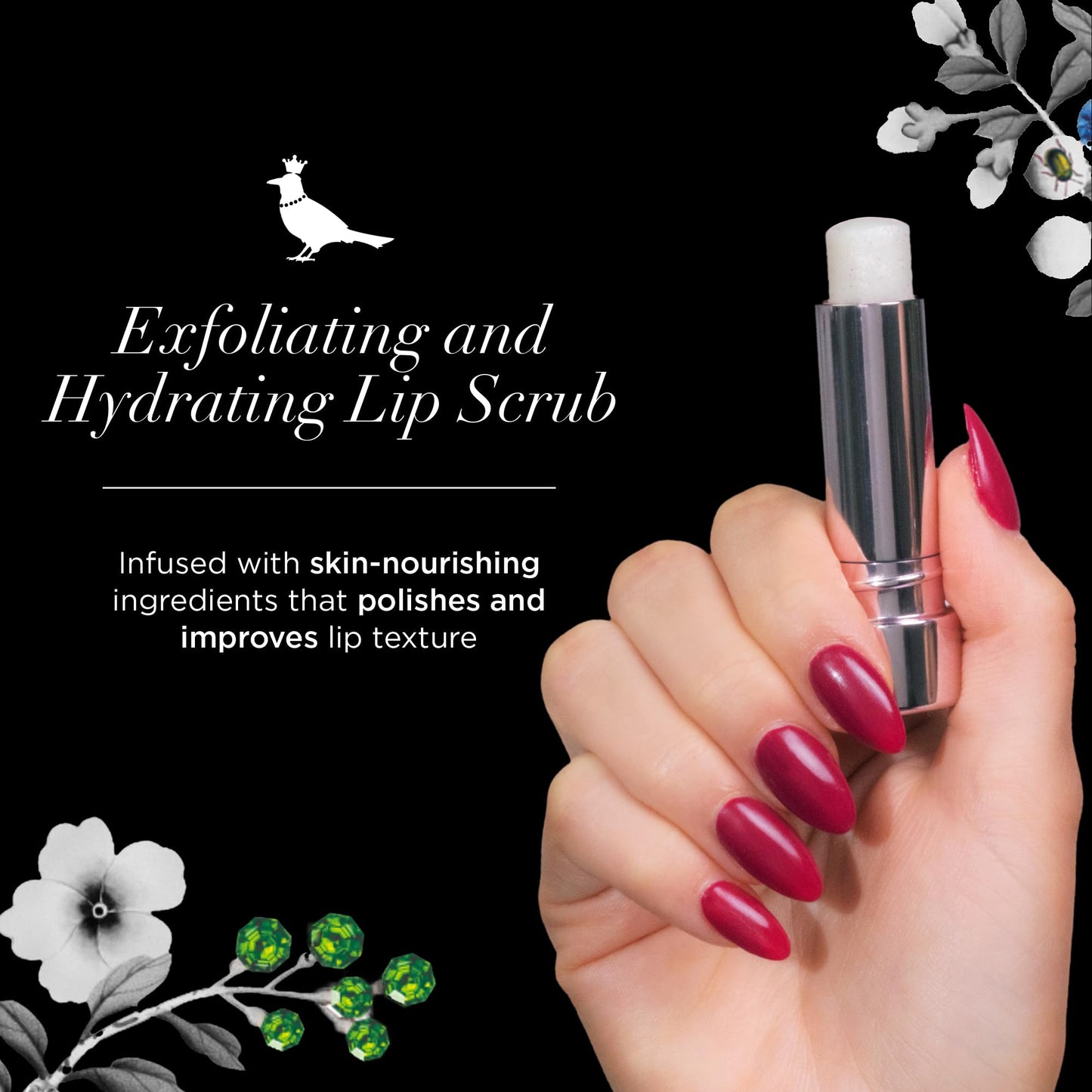 butter LONDON Lippy Lip Scrub Stick, Sugar Buttercream - 100% Natural Sugar-Based Lip Scrubber Exfoliator Nourishes, Hydrates & Lightens Dry & Dark Lips - Lip Care for Smooth & Fresh-Looking Lips