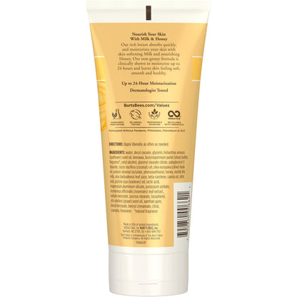Burt’s Bees Body Lotion for Normal to Dry Skin with Milk & Honey, 6 Oz (Package May Vary)