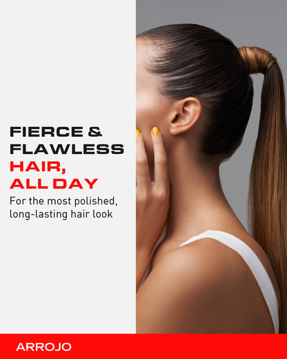 Arrojo Fierce Firm Hold Hairspray – Sulfate & Paraben-Free Firm Hold Hairspray – Anti Humidity Shine Spray for All Hair Types, 6 oz.