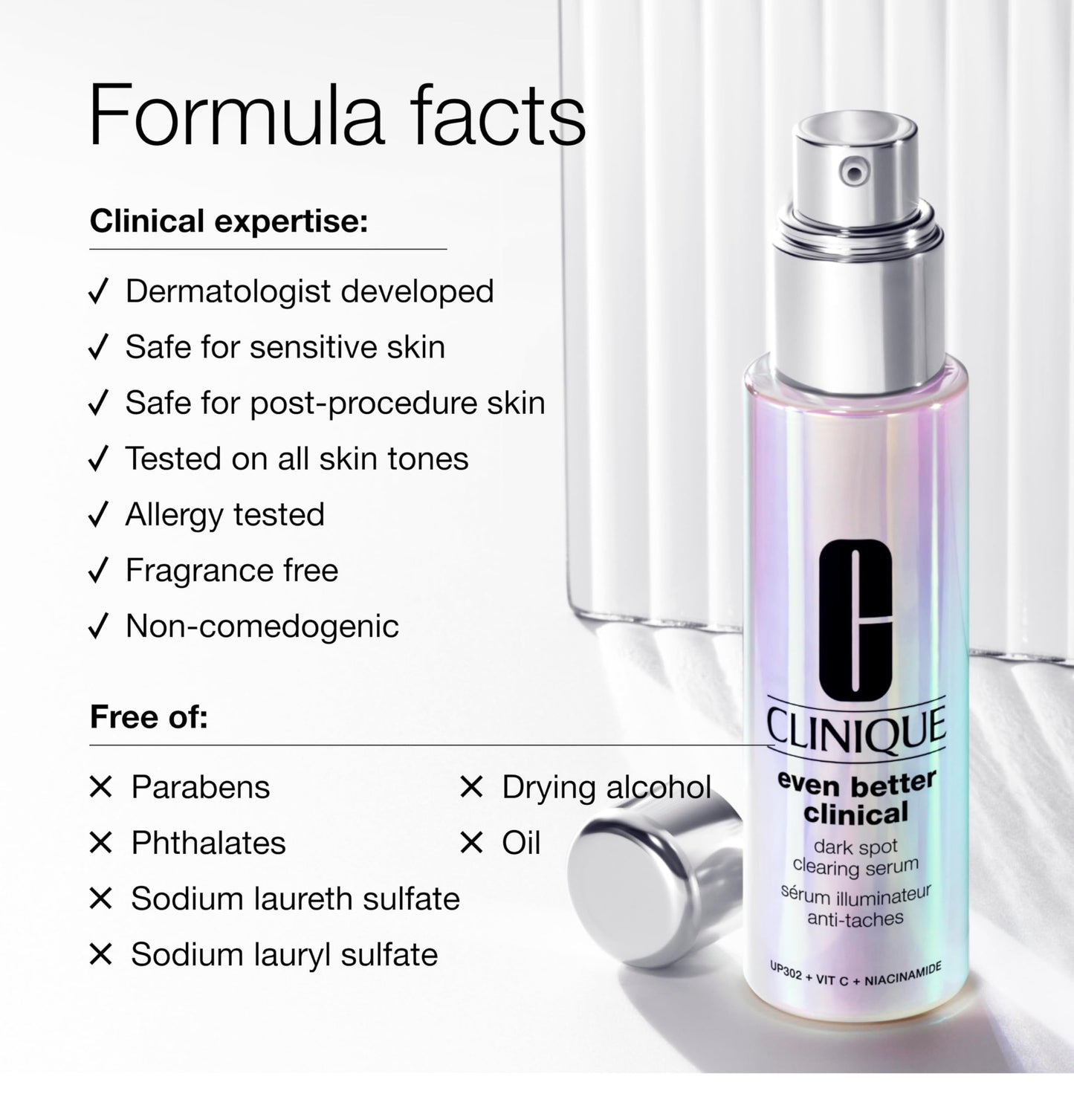 Clinique Even Better Clinical Dark Spot Clearing Vitamin C Face Serum For All Skin Types | Brightening + Soothing