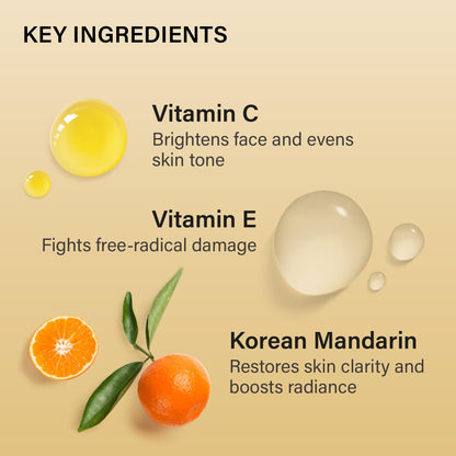 Melixir Mandarin Vitamin CE Hydration Cream, Niacinamide & Panthenol, Vitamin Capsules for Skin Radiance & Uneven Tone, Daily Face Moisturizer for Dry and Dull Skin, Korean Skincare (1.0 fl.oz./30ml)