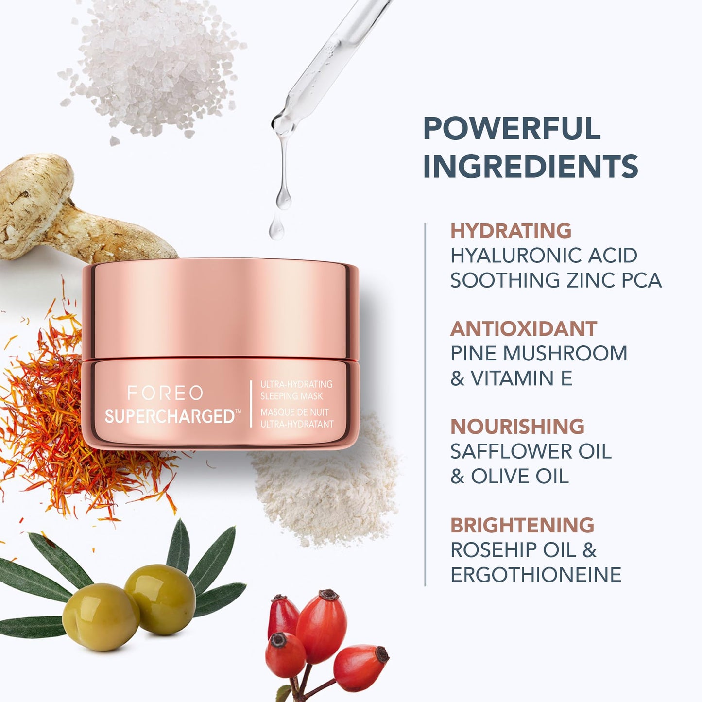 FOREO Hyper Hydra UFO 3 Bundle - Face Moisturiser Device + 14 UFO Activated Masks + Hydrating Night Mask, 0.5 oz - Red Light Treatment, Thermo & Cryo Treatment - Skin Care - Fuchsia