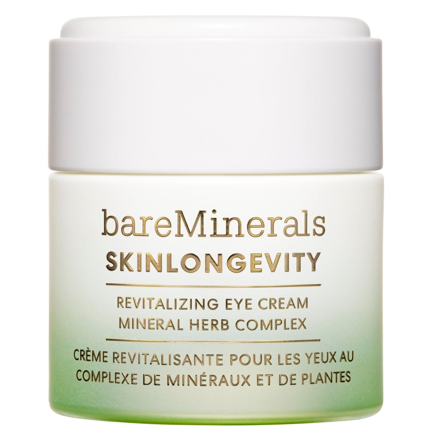 bareMinerals Skinlongevity Revitalizing Eye Cream, For Brighter, Firmer Under-Eyes, Reduces Puffiness & Dark Circles, Vegan, Safe for Sensitive Skin