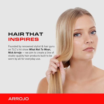 Arrojo Shine Luxe Hair Oil, 1.7 fl oz - Cruelty-Free, Paraben-Free Sulfate-Free Leave-In Oil with Vitamin B5, Jojoba & Sweet Almond – Intense Hydration & Heat Protectant for All Hair Types
