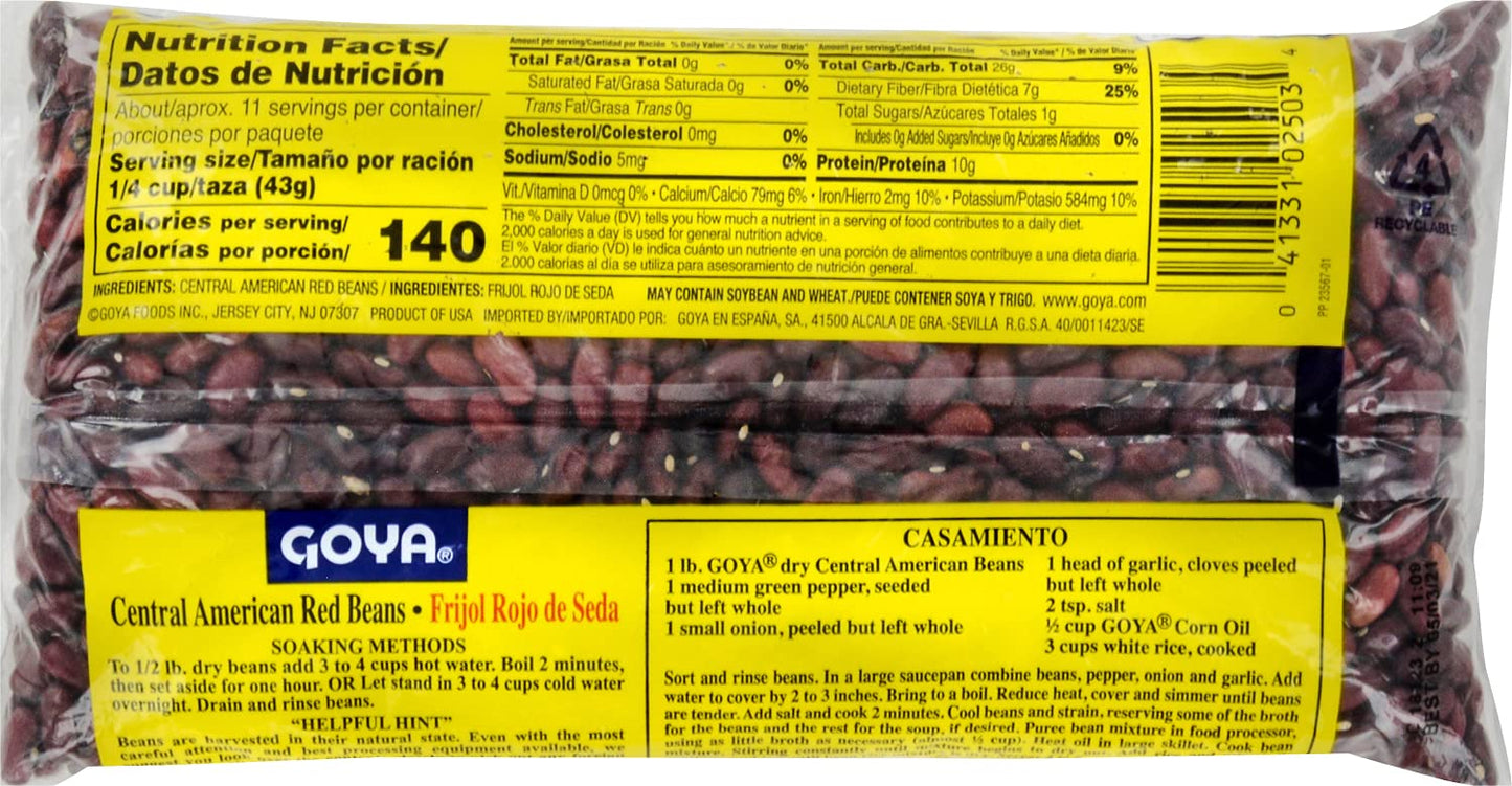 Goya Foods Central American Red Beans, 16 Ounce (Pack of 2)