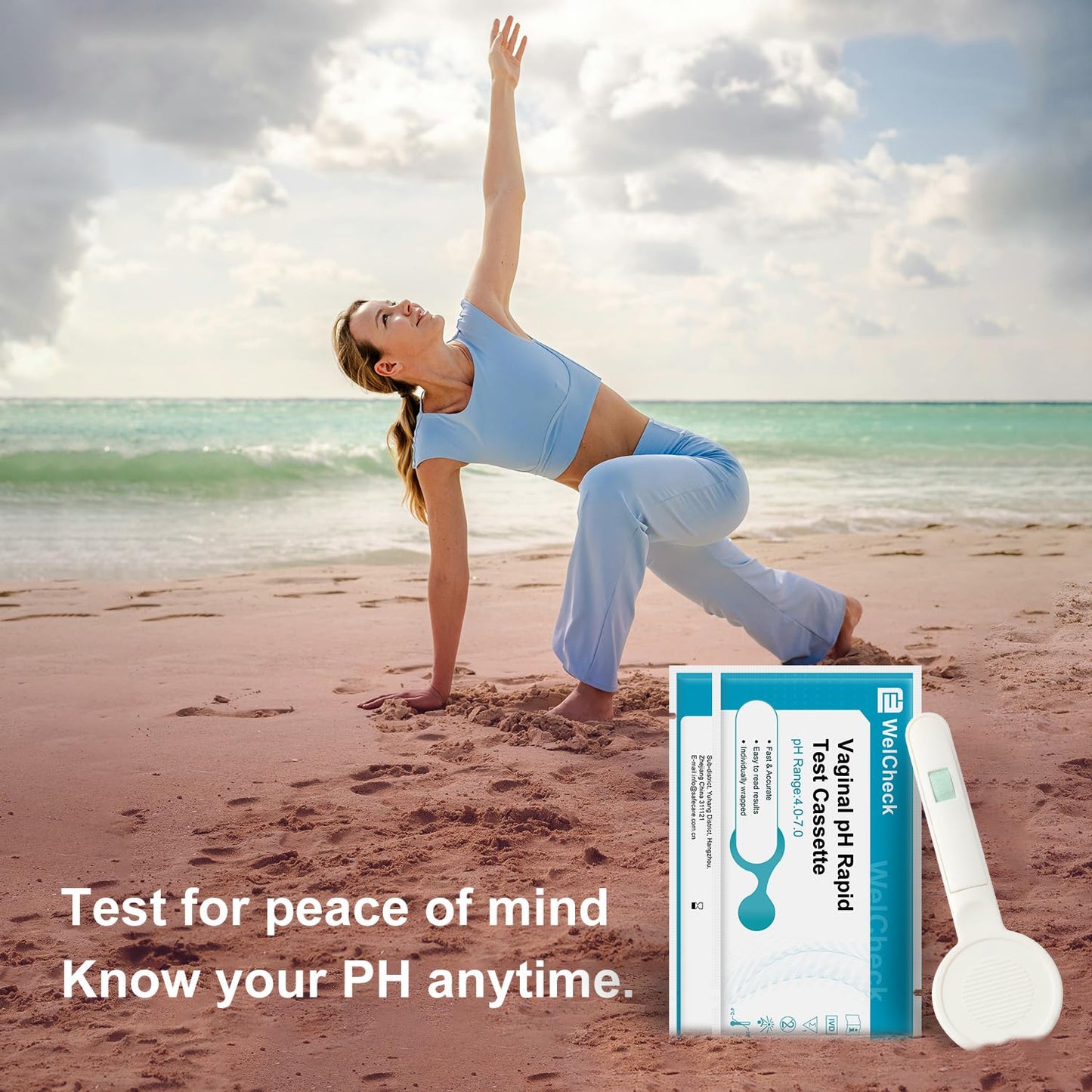 Vaginal pH Test Strips, Vaginal Yeast Infection Test Strips, Feminine pH Test, BV Test Strips pH Balance for Women, 3 Pcs
