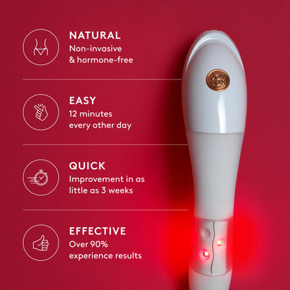 vFit Set, Red LED Light Device for Women,Intimate Wellness System for Menopausal Women & New Mothers, Promotes Natural Hydration