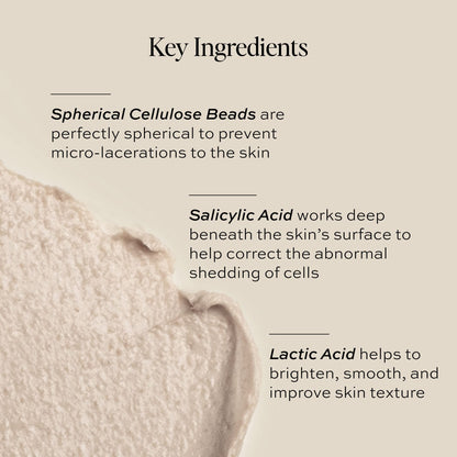 DIME Beauty Whipped Exfoliating Mask, Face Scrub and Cleanser, Lactic Acid and Salicylic Acid Scrub, 2 oz / 60 ml