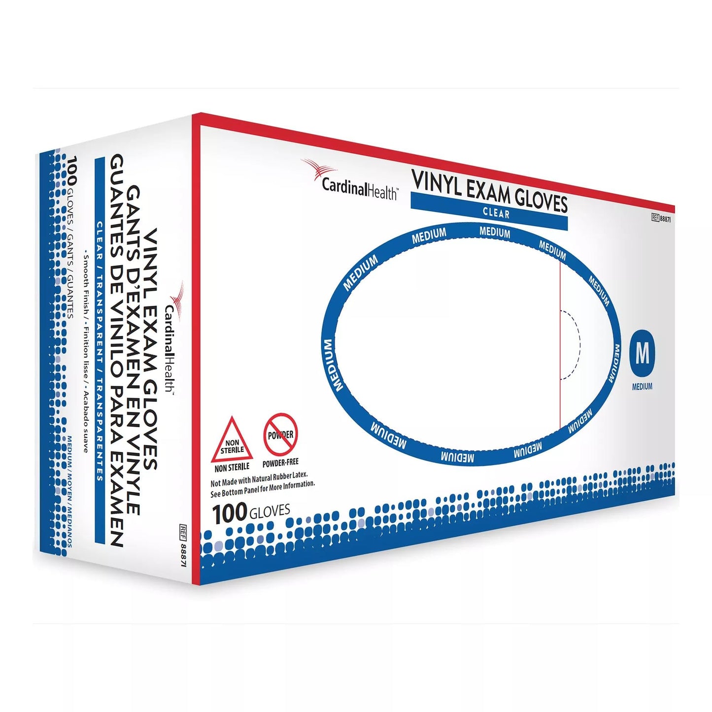 Cardinal Health™ Clear Vinyl Exam Gloves