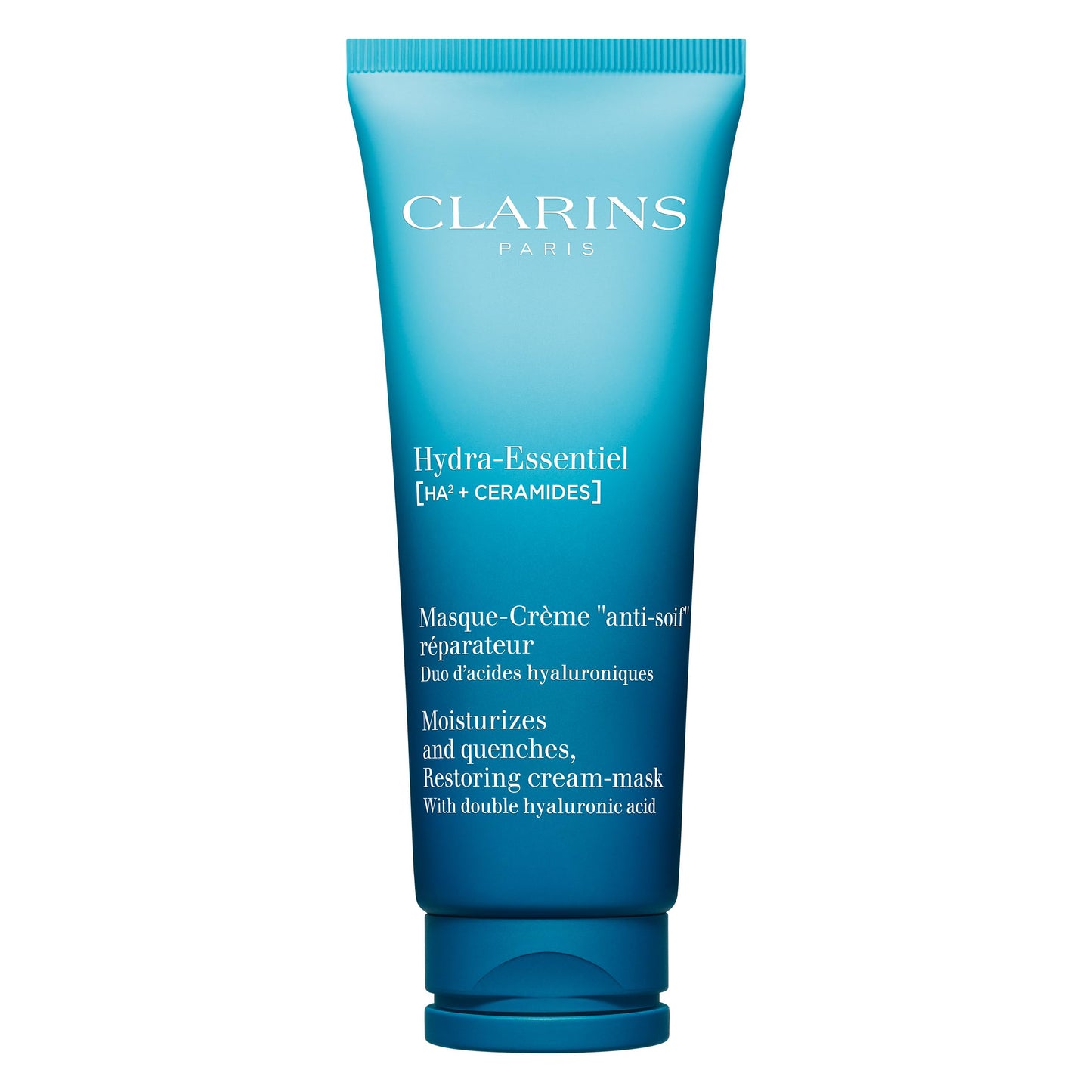 Clarins Hydra-Essentiel Face Mask | Hydrating Face Mask | Visibly Plumper Skin + 24H Hydration* | Revives Radiance | Double Dose Of Hyaluronic Acid | Visibly Smoothes | All Skin Types | 2.5 Oz