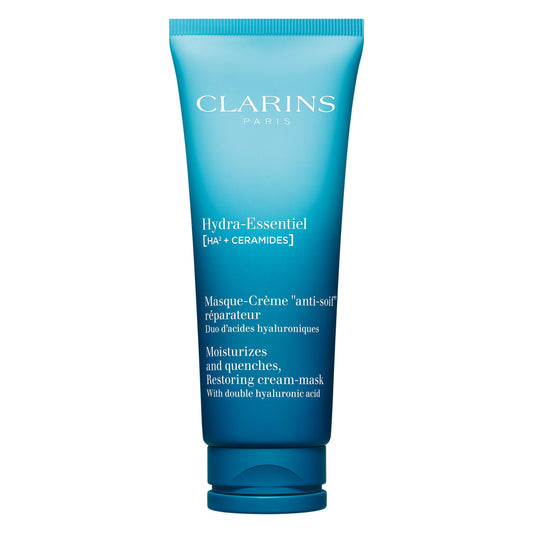 Clarins Hydra-Essentiel Face Mask | Hydrating Face Mask | Visibly Plumper Skin + 24H Hydration* | Revives Radiance | Double Dose Of Hyaluronic Acid | Visibly Smoothes | All Skin Types | 2.5 Oz