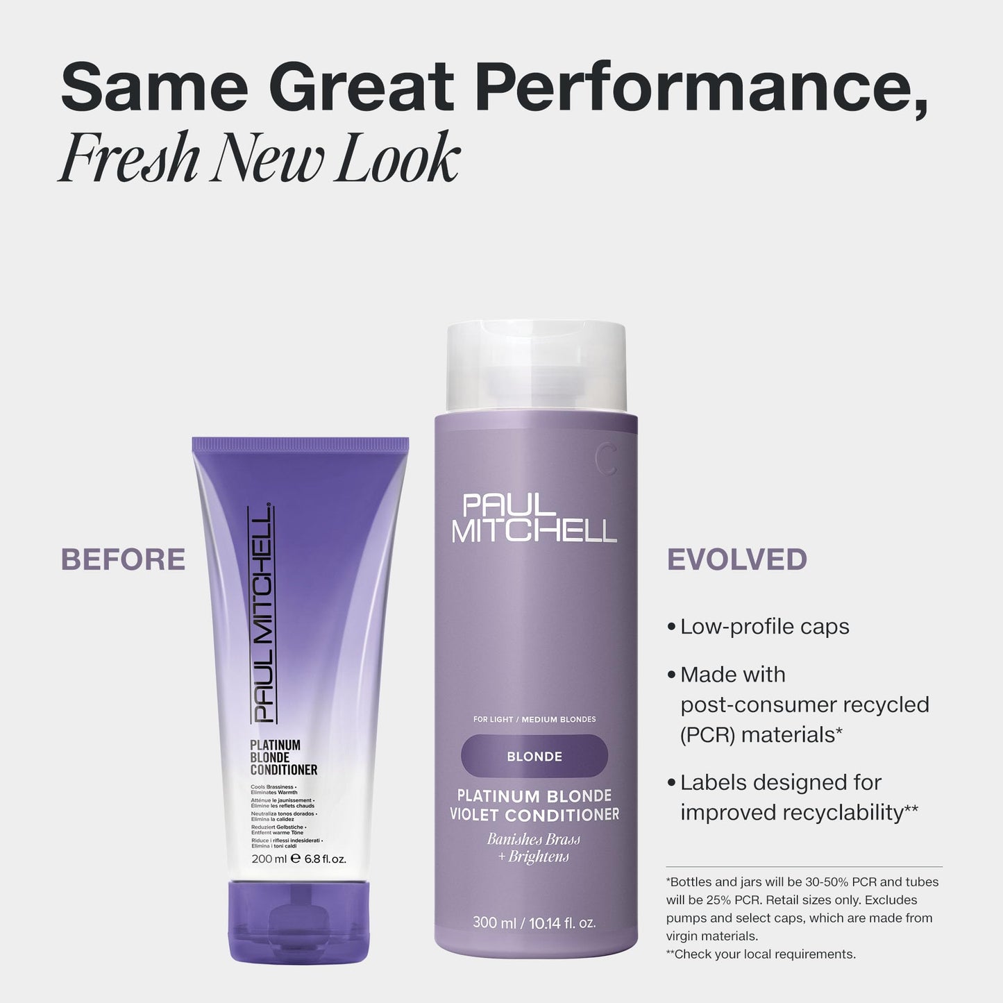 Paul Mitchell Platinum Blonde Violet Conditioner, Banishes Brass + Brightens, Ideal for Light to Medium Blonde, Silver, Gray or White Hair