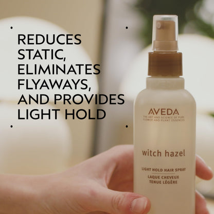 Aveda Witch Hazel Light Hold Hair Spray | Non-Aerosol Spray | Reduces Static and Flyaways | Adds Light Hold | For Fine and Medium Hair Types, 8.5 Fl Oz