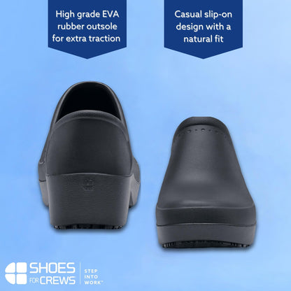 LILA Women's Slip-Resistant Work Clogs - Comfortable, Non-Slip Slip-On Work Shoes for Women in Food Service, Hospitality, Maintenance & More - Kelsey