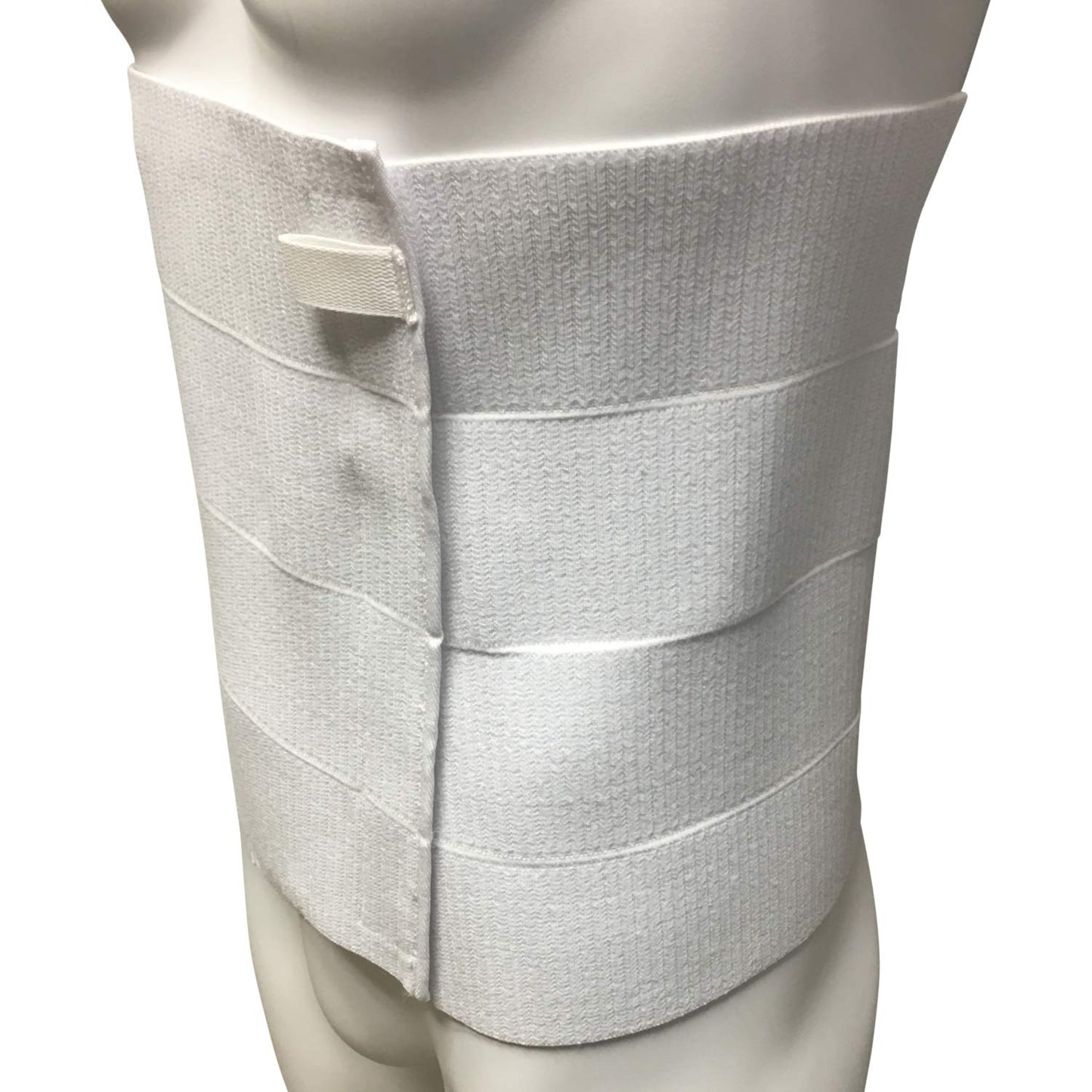 OTC Abdominal Binder, Chest Support Brace, Rib Fracture, Unisex, Four-Panel, White, Large