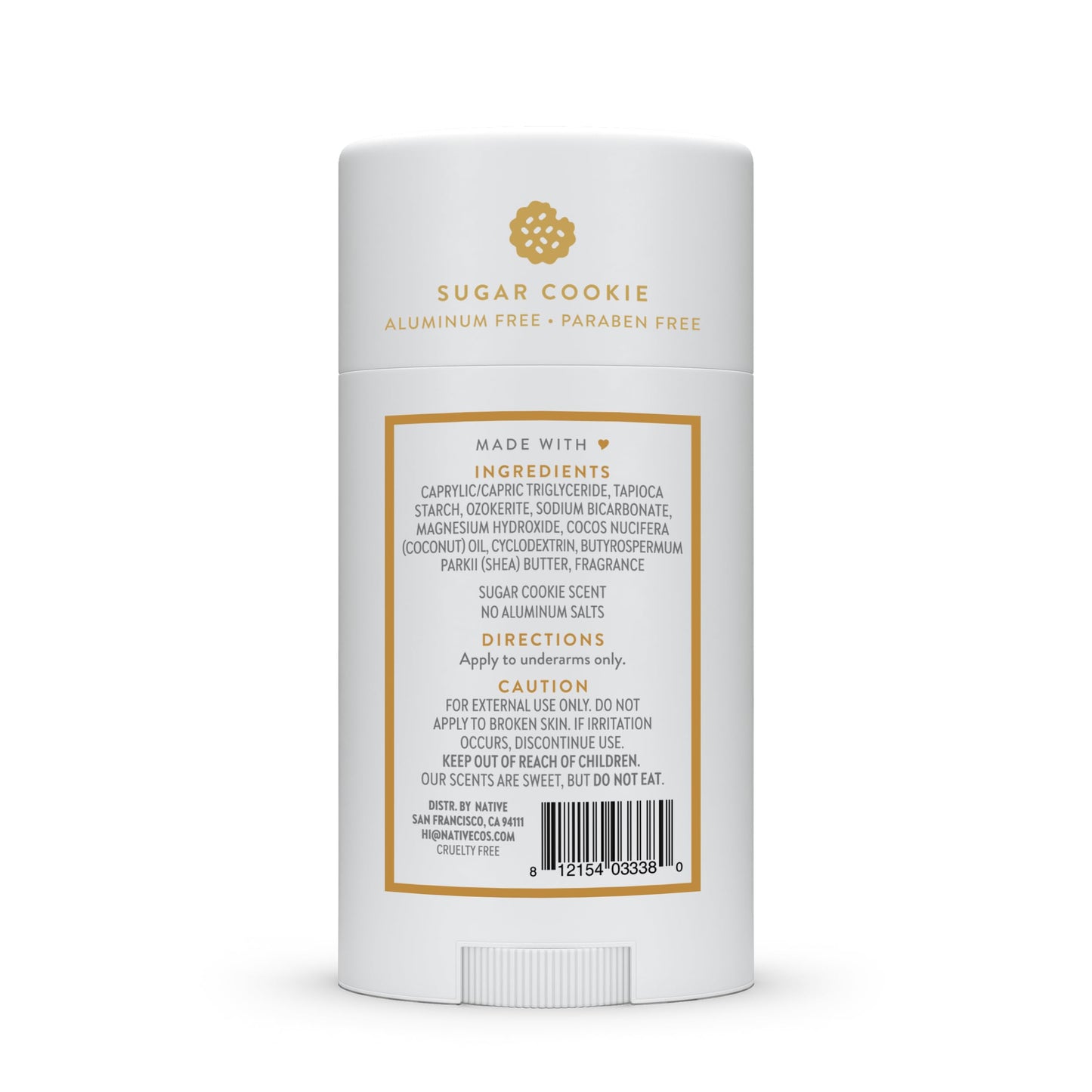 Native Deodorant, Holiday Edition, Sugar Cookie Scent, Contains Naturally Derived Ingredients, 72 Hour Odor Control | Deodorant for Women and Men, Aluminum Free with Baking Soda