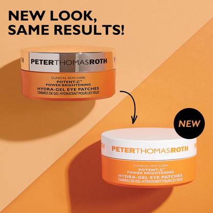 Peter Thomas Roth | Potent-C™ Power Brightening Hydra-Gel Eye Patches | Eye Mask Patches for Under-Eye Bags and Fine Lines | Brightens The Look of Dark Circles