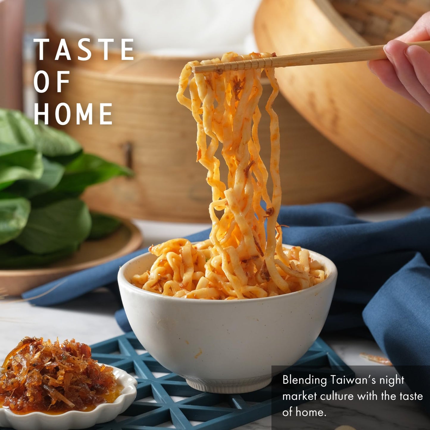 San Nan Taiwan Dry Noodles – XO Scallop Sauce Flavor Slightly Spicy Noodles, Sun-Dried Instant Noodle, Shredded Scallops - Taiwanese Food, Non-Fried Healthy, No Preservatives, 4.23 Oz, 4 Count