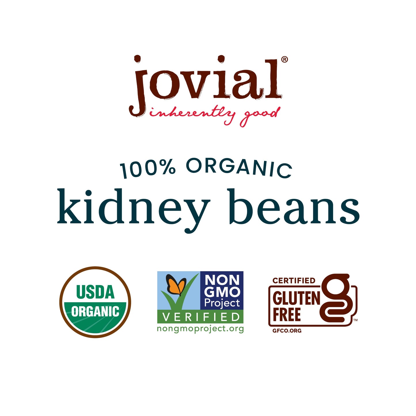 Jovial 100% Organic Kidney Beans - Kidney Beans, Organic Kidney Beans, No Saturated Fat, Gluten Free, Recyclable Glass, Great Source of Fiber, No Additives or Preservatives, Product of Italy - 13 Oz