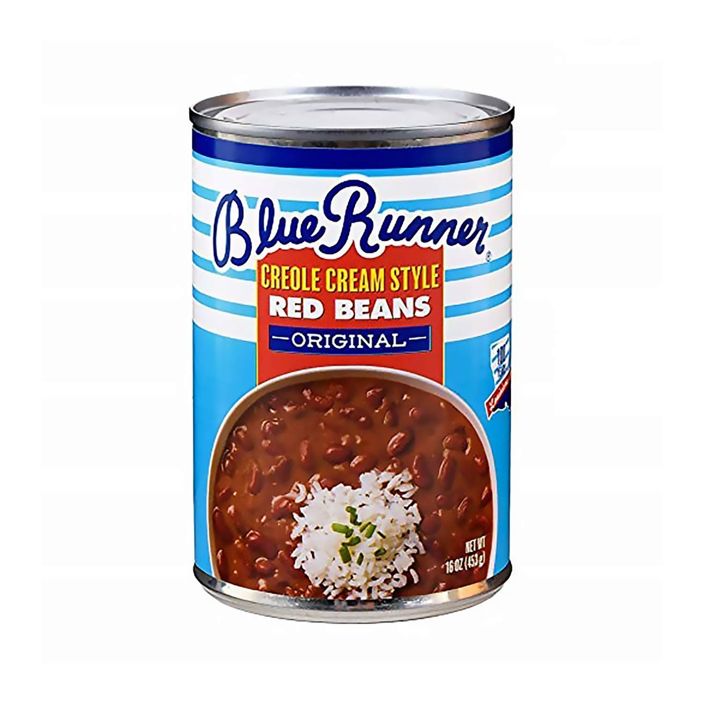 Blue Runner Creole Cream Style Red Beans 16 Oz (Pack Of 6) - New Orleans Best Authentic Red Beans - Slow Cooked to Perfection - A Southern Favorite - Easy Meal out of a Can