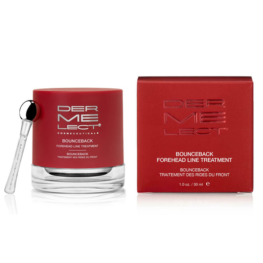 Dermelect Bounceback Forehead Line Treatment- With Anti-Aging Peptides to Smooth, Blur and Target Fine Lines & Wrinkles, 11 Lines, Frown Lines, Expression Lines, Facial Creases 1 oz