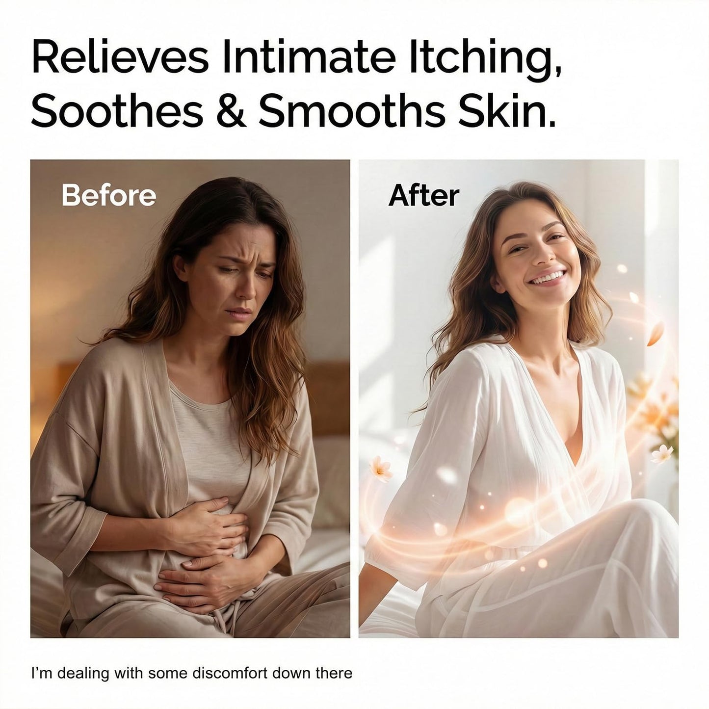 Anti-Itch Creme, Intimate Skin Moisturizer for Women, Natural Vulva Cream for Dryness, Dermatologist Recommended - NON Estrogen Cream