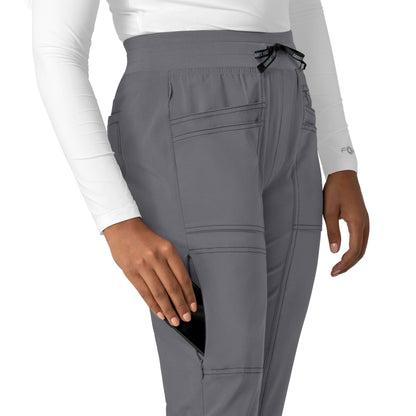 Carhartt Cross-Flex Scrubs for Women, Slim Leg Scrub Pants Pewter