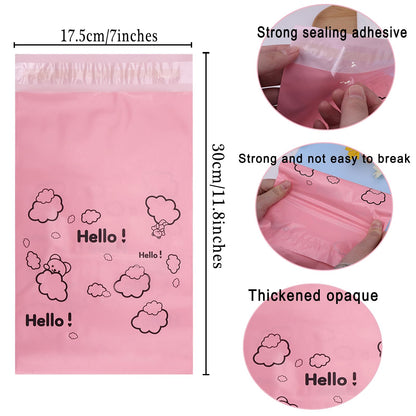 Cute Pink Sanitary Pad Disposal Bags - Pack of 200, 7x12inches Opaque Feminine Hygiene Disposal Bags for Tampons, Liners