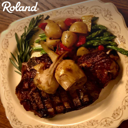 Roland Foods Grilled Roman Style Artichoke Hearts Marinated in Oil, Specialty Imported Food, 67 Ounce, Pack of 1
