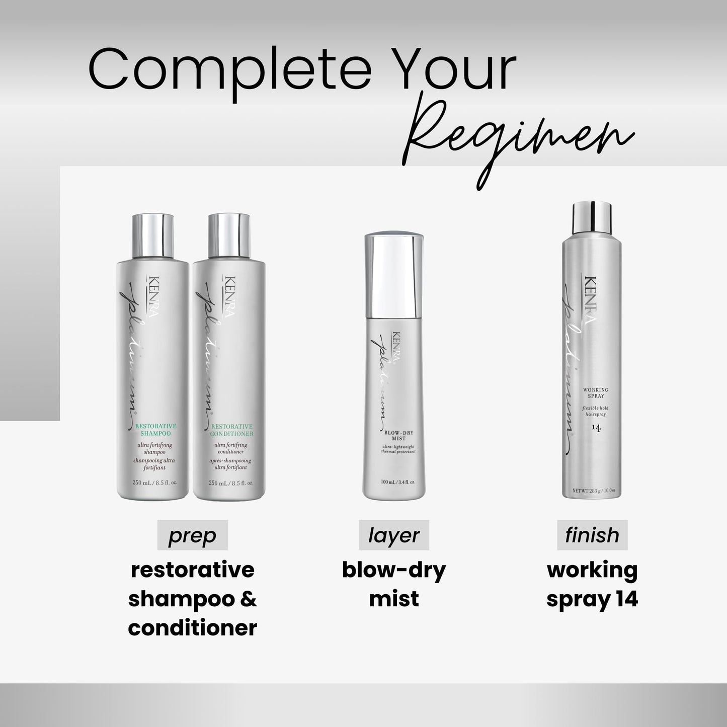 Kenra Platinum Blow-Dry Mist | Ultra-Lightweight Thermal Protectant | Detangles, Smooths, & Softens | Eliminates Frizz & Resists Humidity | Fine To Medium Hair