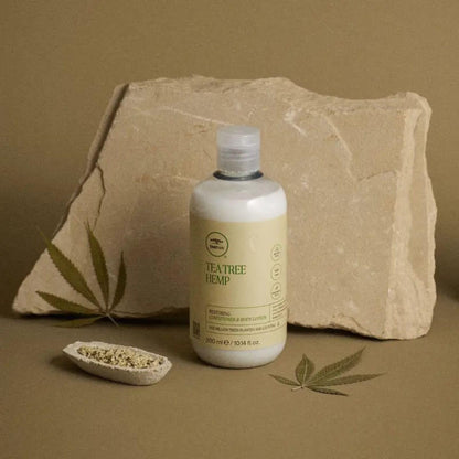 Tea Tree Hemp Restoring Conditioner & Body Lotion, 2-in-1 Hydration, For All Hair Types