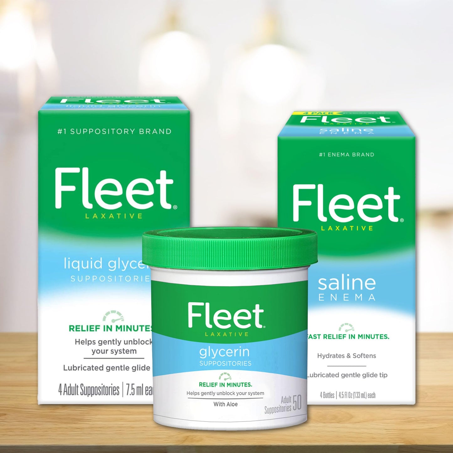 Fleet Laxative Saline Enemas for Constipation Relief for Adults, Fast and Effective, 2 Bottles per Pack, 4.5 Fl Oz Each, Pack of 6