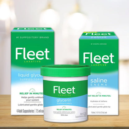 Fleet Laxative Saline Enemas for Constipation Relief for Adults, Fast and Effective, 2 Bottles per Pack, 4.5 Fl Oz Each, Pack of 6