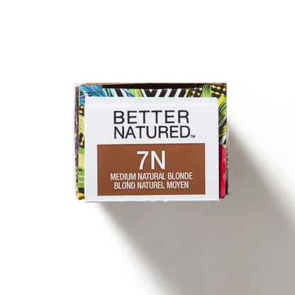 Better Natured Permanent 7N Medium Natural Blonde Hair Color Dye - Naturally-derived, Vegan & 100% Gray Coverage that Lasts up to 8 Weeks
