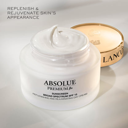 Absolue Premium Bx Day Cream With SPF 15 - Replenishing Facial Moisturizer Infused with Pro-Xylane - 2.5 FL Oz