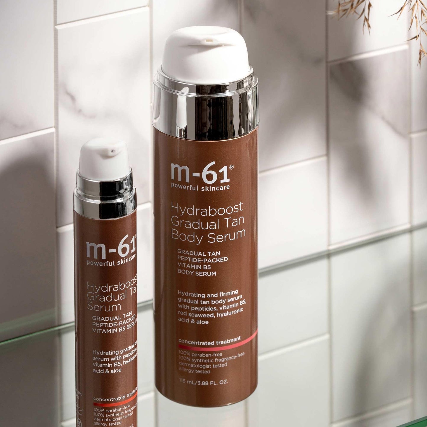 m-61 Hydraboost Gradual Tan Body Serum | Hydrating, Firming, Tanning Body Serum For A Sun-Kissed Glow. With Hyaluronic Acid, Vitamin B5, and Aloe. Unscented, Streak-Free - 3.8 Fl Oz