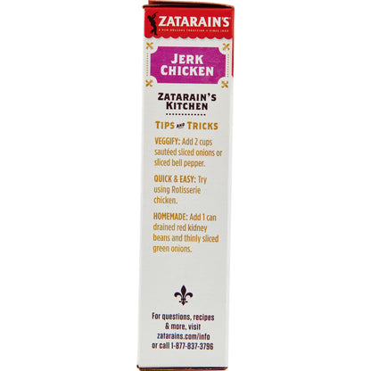Zatarain's Jerk Chicken Rice Dinner Mix, 8 oz (Pack of 8)